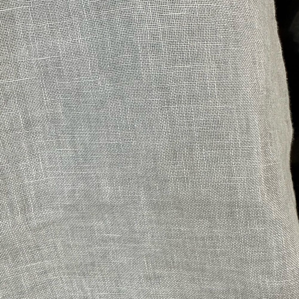Eileen Fisher Irish Linen Abolone  Tie Sheer Light Blue, Size XS - Picture 6 of 10